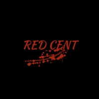the red cent logo on a black background