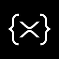 the x logo on a black background