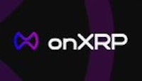 the onxrp logo on a purple background
